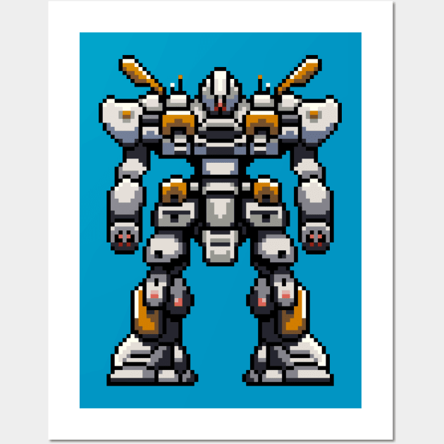 Pixel Mech Wall Art by LAckas